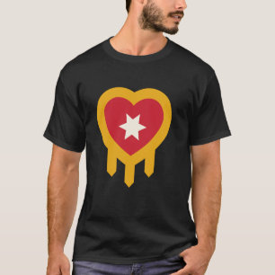 Camiseta Bandeira do Coração de Tulsa Oklahoma