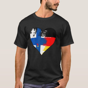 Camiseta Bandeira do Coração e do Patrimônio da Alemanha e