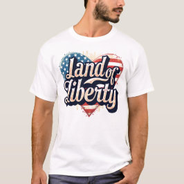 Camiseta Bandeira do Coração Patriótica Gen Z - Terra da Li