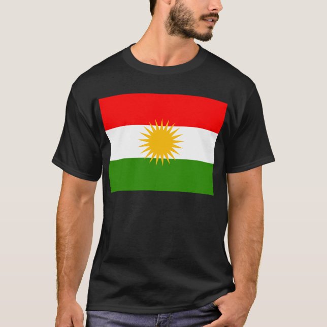 Camiseta Bandeira do Curdistão (Frente)