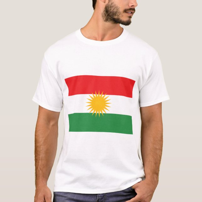 Camiseta Bandeira do Curdistão (Frente)