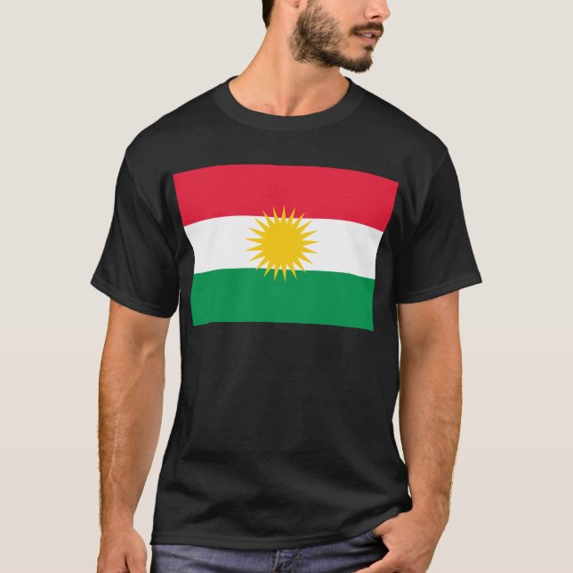 Camiseta Bandeira do Curdistão (Frente)