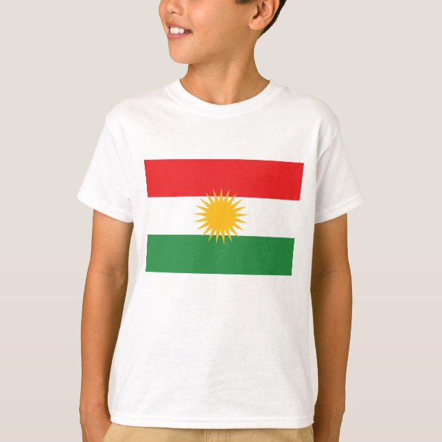 Camiseta Bandeira do Curdistão (Frente)