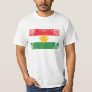 Camiseta Bandeira do Curdistão