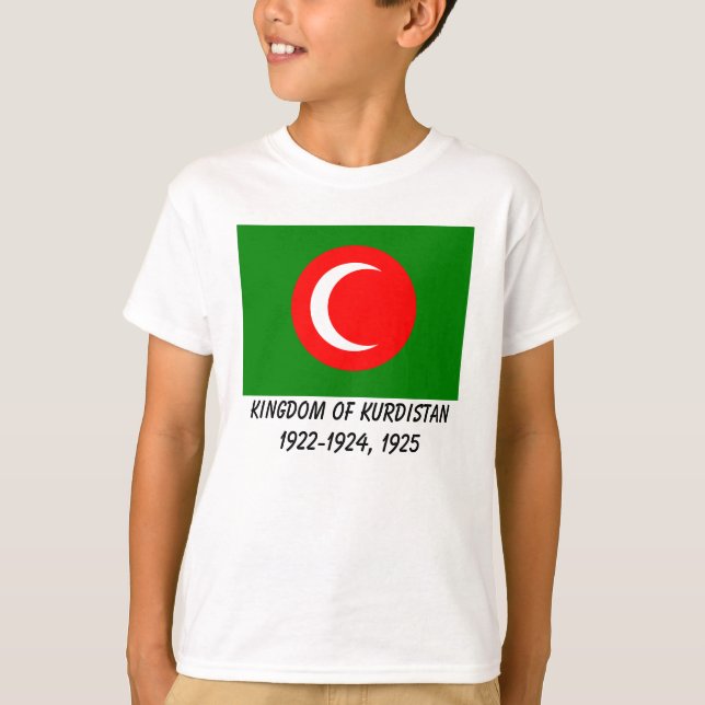 Camiseta Bandeira do Curdistão (1922-1924, 1925) (Frente)