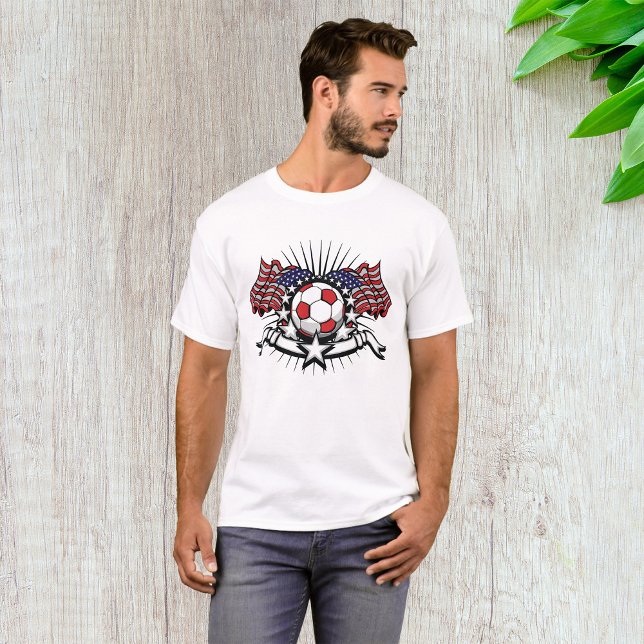 Camiseta Bandeira do Design de futebol americano Patriótico (Criador carregado)
