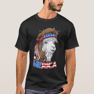 Camiseta Bandeira do Dia da Independência Americana Merica