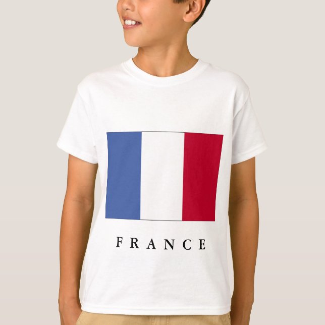 Camiseta Bandeira do diafragma francês (Frente)