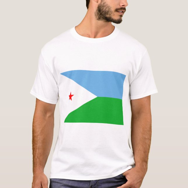 Camiseta bandeira do djibuti (Frente)