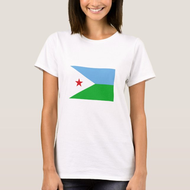 Camiseta Bandeira do Djibuti (Frente)