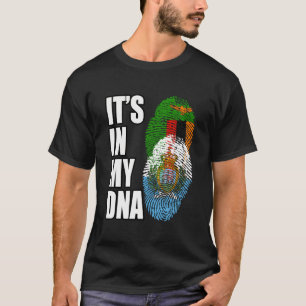 Camiseta Bandeira Do Dna Do Patrimônio Da Herança Da Zambia