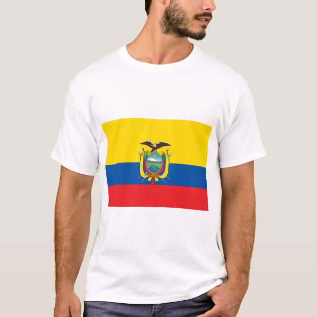 Camiseta Bandeira do Equador (Frente)