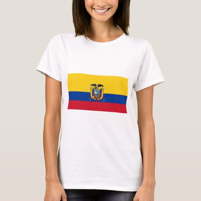Camiseta Bandeira do Equador (Frente)