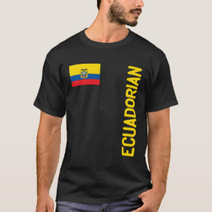 Camiseta Bandeira Do Equador E Raízes Do Equador