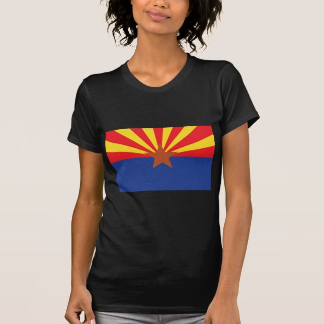 Camiseta Bandeira do estado da arizona (Frente)