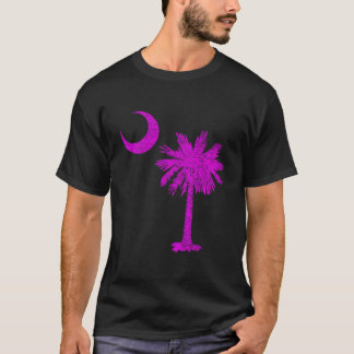 Camiseta Bandeira do Estado da Carolina do Sul Árvore Palme