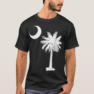 Camiseta Bandeira do Estado da Carolina do Sul Palmetto Tre