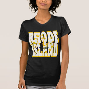 Camiseta Bandeira do Estado da ilha de Rhode