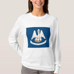 Camiseta Bandeira do Estado da Louisiana