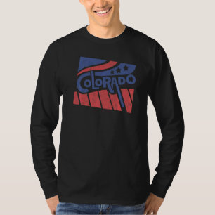 Camiseta Bandeira do Estado da Montanha do Colorado Montanh