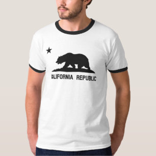 Camiseta Bandeira do estado da república de Califórnia do