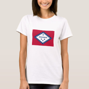 Camiseta Bandeira do estado de Arkansas