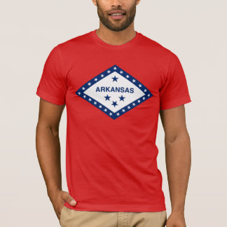 Camiseta Bandeira do estado de Arkansas