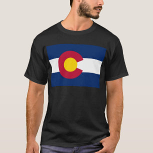 Camiseta Bandeira do estado de Colorado