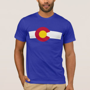 Camiseta Bandeira do estado de Colorado