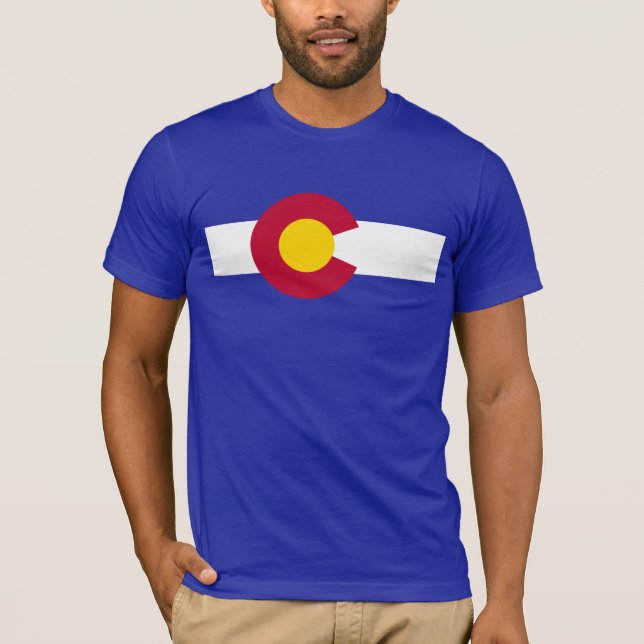 Camiseta Bandeira do estado de Colorado (Frente)