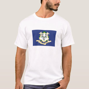 Camiseta Bandeira do Estado de Connecticut