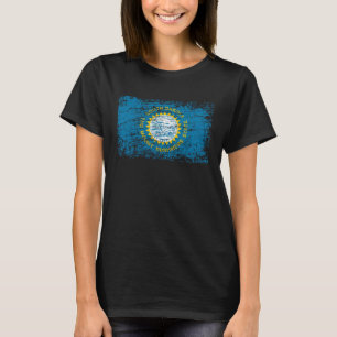 Camiseta bandeira do estado de Dakota do Sul SD Estado Mou