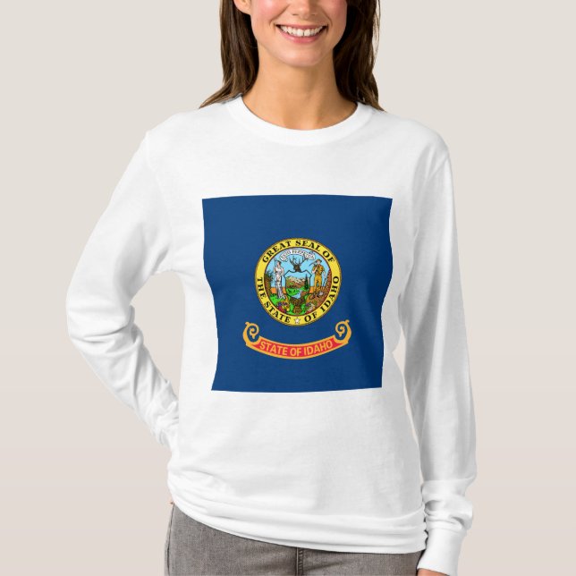 Camiseta Bandeira do Estado de Idaho (Frente)