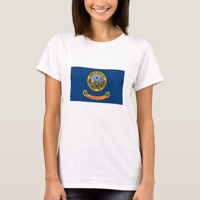 Camiseta Bandeira do Estado de Idaho (Frente)