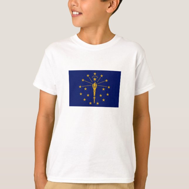Camiseta Bandeira do Estado de Indiana (Frente)