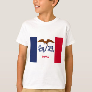 Camiseta Bandeira do Estado de Iowa
