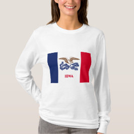 Camiseta Bandeira do Estado de Iowa