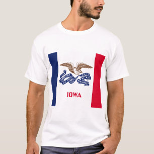 Camiseta Bandeira do Estado de Iowa