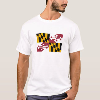 Camiseta Bandeira do estado de Maryland