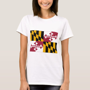 Camiseta Bandeira do estado de Maryland