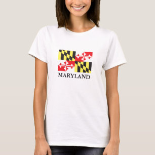 Camiseta Bandeira do estado de Maryland