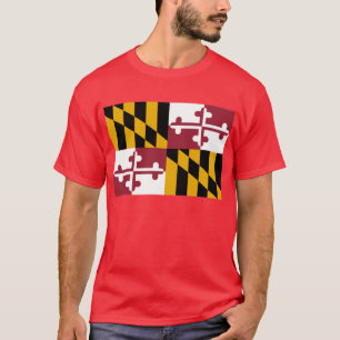 Camiseta bandeira do estado de Maryland