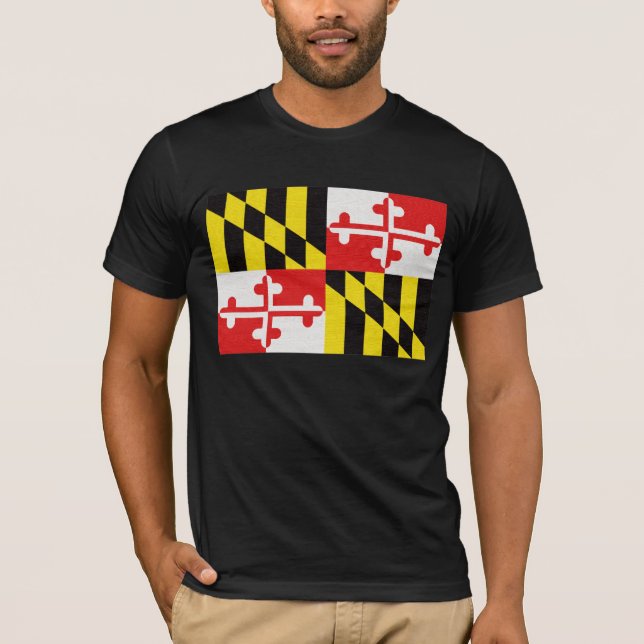 Camiseta Bandeira do estado de Maryland (Frente)
