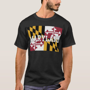 Camiseta Bandeira do estado de Maryland