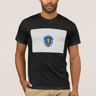 Camiseta Bandeira do estado de Massachusetts