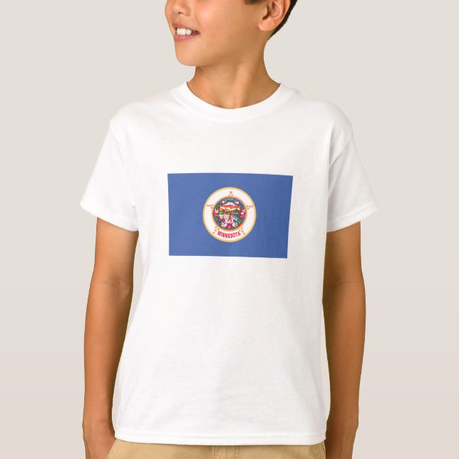 Camiseta Bandeira do Estado de Minnesota (Frente)
