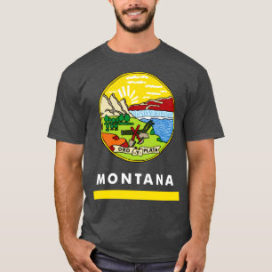 Camiseta Bandeira do Estado de Montana