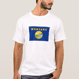 Camiseta Bandeira do Estado de Montana