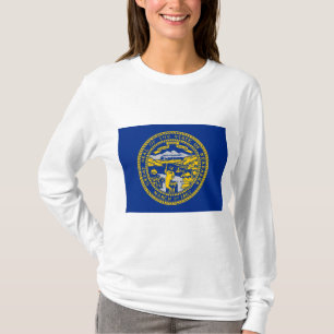 Camiseta Bandeira do Estado de Nebraska