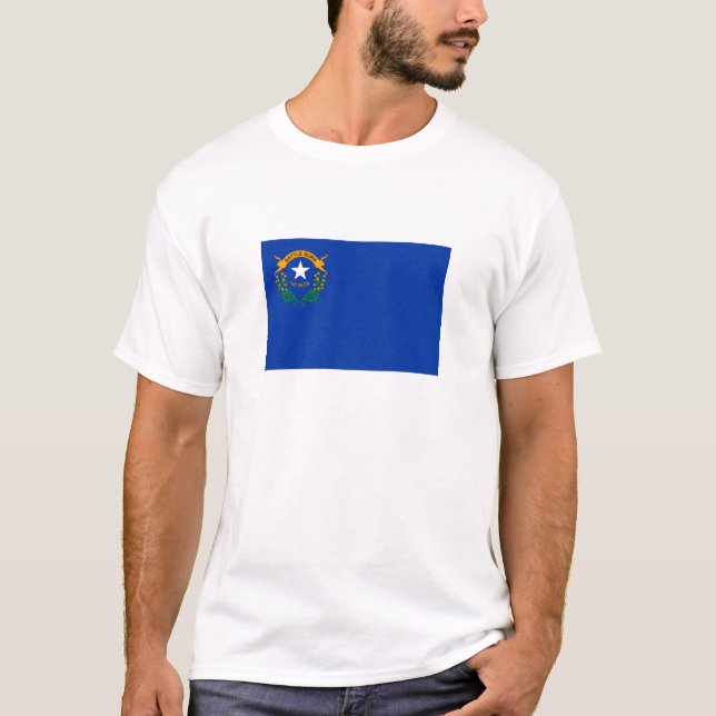 Camiseta Bandeira do Estado de Nevada (Frente)
